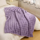 YUSOKI Luxury 3D Bubble Throw Blanket 2lb,All Ages,Home Decoration, (Lilac Purple,50 * 60inches) by CozyNest Decor