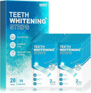 Oralfree Natural Teeth Whitening Strips - Sensitive Teeth Whitener - Enamel Safe Teeth Whitening Kit with Hydrogen Peroxide for Coffee, Wine, Tobacco, and Other Stains, 28 Strips (14 Treatment), Mint by CozyNest Decor