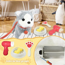 Plush Toys Walking Dog Toys That Can Walk, Bark and Wag Tail,Interactive Electronic Pet Toys Puppy with Leash,Easter Christmas Birthday Gift for Toddlers Kids by TinyTreasures Baby Boutique