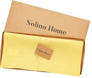Solino Home Linen Table Runner 108 Inches Long - 100% Pure Linen Sunshine Yellow Dining Table Runner 14 x 108 Inch - Fete by CozyNest Decor