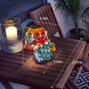 Solar Outdoor Statues Gnome Garden Decor, Garden Gnome with Solar LED Umbrella Decorative for Patio, Balcony, Lawn, Yard Ornament - Unique Gardening Gifts for Mom Grandma by CozyNest Decor