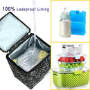 Breastmilk Cooler Bag with Ice Pack Fits 4 Baby Bottles Up to 9 Ounce Insulated Baby Bottle Bag Breast Milk Cooler on The Go with Strap Baby Bottle Cooler Bag for Nursing Mom Daycare or Travel by TinyTreasures Baby Boutique