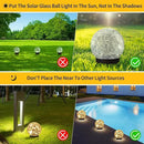 Solar Globe Lights Outdoor Waterproof - Cracked Glass Ball Lights for Garden, Patio, Yard, Lawn and Backyard Decor - Solar Orbs for Outside Decorations by CozyNest Decor