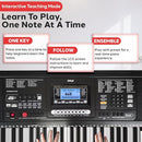 Pyle 61-Key Digital Karaoke Keyboard Piano – Portable Electronic Music Keyboard with Stand, Stool, Mic Input, Stereo Speakers, Record & Playback, Teaching Functions & Case Bag by TinyTreasures Baby Boutique