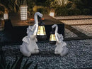 Statue Decoration, Figurine, Lawn Statue, Sculpture Ornament, Animal Figurine - Elephant Resin Statue with Lantern (Hand-JD Trunk-JD) by GreenHaven Gardens