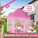 wilwolfer Princess Castle Play Tent for Girls Large Kids Play Tents Hexagon Playhouse with Star Lights Toys for Children Indoor Games (Pink) by TinyTreasures Baby Boutique