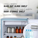 IBCR17SLT Compact, Energy Star Certified Small, Single Door Mini Fridge with Freezer Refrigerator, Standard (1.7 cu ft), Slate Blue by CozyNest Decor