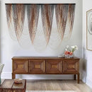 IOWER Macrame Wall Hanging Brown Dip-Dyed Large Macrame Wall Decor For Living Room Boho Fiber Art for Office Decoration 57" W x 41" L by CozyNest Decor