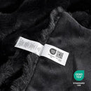Cozy Bliss Faux Fur Throw Blanket for Couch, Fuzzy Soft Plush Thick Bubble Blanket for Sofa Bedroom Living Room, 60 * 80 Inches Black by CozyNest Decor