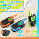 Vvinca Walkie Talkies for Kids Rechargeable 3 Pack, Toys for Boys Girls Age 3-13 Ourdoor Camping Birthday Gift, 3KM Long Range Walkie-Talkie 2 Way Radios 22 CH VOX with Li-ion Battery Flashlight by TinyTreasures Baby Boutique