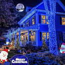 JMEXSUSS 2 Pack Blue Solar Christmas Lights, Total 400 LED 151FT Solar String Lights Outdoor Waterproof, 8 Modes Blue Christmas String Light for Outside Garden Party Patio Tree Decorations by GreenHaven Gardens
