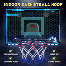HopeRock Indoor Mini Basketball Hoop for Kids, Basketball Hoops Over The Door with LED Lighting, Mini Hoop with Scoreboard & 3 Balls, Basketball Toys Gifts for 5 6 7 8 9 10 11 12 Year Old Boys Girls by TinyTreasures Baby Boutique