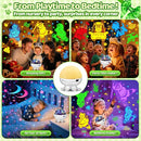 Panda Gifts,【3 Films+ 30 Sounds】Panda Night Light,【93 Effects+ Remote】Toddler Boys Toys for Boys 3-5, [3 Brightness 5-995 min Timer] Girls Toys Age 6-8, Kids Gifts for Kids Toys for Ages 5-7 by TinyTreasures Baby Boutique