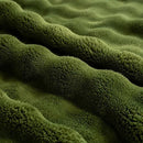 YUSOKI Luxury 3D Bubble Throw Blanket 5lb,All Ages,Home Decoration, (Olive Green,90 * 90inches) by CozyNest Decor