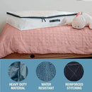 CleverMade Under Bed Storage Bag - Collapsible Storage for Shoes and Clothes Easy Use - Heavy Duty Utility Bag Home
