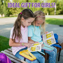Chilpals Friendship Bracelet Making Kit for Girls,Arts and Crafts for Kids Ages 8-12,Birthday Gifts Ideas for Girl 7 8 9 10 11 Year Old - 2 in 1 Bracelets String Maker Toys Set (Yellow) by TinyTreasures Baby Boutique