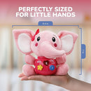 STEAM Life Musical Toys Gift for Baby Newborn 0-6 Month Infant - Plush Elephant Pink by TinyTreasures Baby Boutique