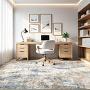 7x9 Area Rug Washable Rugs: Living Room Large Abstract Modern Soft Stain Resistant Indoor Floor Non Slip Accent Carpet for Bedroom Nursery Playroom Office Dining Room Dorm Home House- Tan by TinyTreasures Baby Boutique