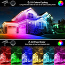 T-SUNUS Christmas Solar Spot Lights Outdoor Color Changing 4 Pack, IP65 Waterproof Solar Landscape Spotlights Garden Pond Lights, 2-in-1 RGB Lighting for Yard Pathway Driveway Walkway Tree Halloween by GreenHaven Gardens