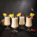 Set Of 4 Pina Colada Hurricane Glasses 14OZ By Cocktail Glasses Set Pina Colada Glas by The Wine Savant