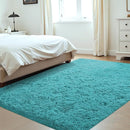 4x6 Area Rug for Living Room: Fluffy Shag Soft Washable Rugs Fuzzy Plush Indoor Carpet for Bedroom Nursery Playroom Dorm Kids Girls Boys Room (Teal Blue, 4'x6') by TinyTreasures Baby Boutique