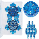 Magnetic Fidget Sphere Magnets Balls - Crystal Diamond Blue Holographic Glitter - Magnet Fidgets Toy - 12 Piece Set - Creativity Beyond Imagination, Inspirational, Recreational, Desk Toys for Adults by TinyTreasures Baby Boutique