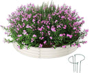 Galvanized Metal Planter Round Raised Garden Bed Kit for Gardening Outdoor，3x3x1ft Grow Garden Box Raised Flower Bed，Round Galvanized Planter Outdoor Large Metal Fire Pit Ring White by GreenHaven Gardens