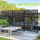 Outdoor Privacy Screen,72" H×47" W Metal Privacy Screen, Freestanding Privacy Fence Panels for Patio by GreenHaven Gardens
