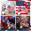 VIHOSE 11.8 Inch 4th of July Patriotic Solar Gnomes Statues USA Solar Gnome Outdoor Figurine Lights for Outside Lawn Ornaments Garden Porch Patio Balcony Yard Fourth of July Gifts for Mom Women by GreenHaven Gardens