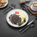 Hammered Black Silverware Set,20 Piece Modern Flatware Set Service for 4,Mirror Polished Stainless Steel Cutlery Set Utensil Set Tableware Set,Kitchen Knives Forks Spoons Set,Dishwasher Safe by CozyNest Decor
