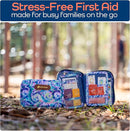 KeepGoing Travel First Aid Kit for Kids – 130 Pc. for Car, Home, Purse, Diaper Bag & Backpack with Latex-Free Bandages - Mini First Aid Kit Travel Size TSA-Approved by TinyTreasures Baby Boutique