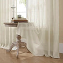 Joydeco Linen Curtains 96 Inch Length 2 Panel Sets,Light Filtering Curtains for Bedroom 52 Inch Wide Living Room Drapes with Back Tabs & Rod Pockets (W52 x L96 Inch, Beige) by CozyNest Decor