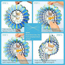 Butterfly Wind Spinner Hanging,12In 3D Wind Spinners Outdoor Butterfly Gifts for Women Mom Grandma Wife Father,Mandala Wind Spinner Garden Decorations Yard Art Christmas Ornament by GreenHaven Gardens