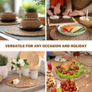 Defined Deco Woven Placemats Set of 10,12" Round Rattan Placemats,Natural Hand-Woven Water Hyacinth Placemats,Farmhouse Weave Place Mats,Rustic Braided Wicker Table Mats for Dining Table,Home,Wedding. by CozyNest Decor