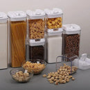 Vtopmart 6 PCS Airtight Food Storage Containers, BPA Free Plastic Snack Containers with Easy Lock Lids, for Kitchen Pantry Organization and Storage, Include 24 Labels, 0.5L by CozyNest Decor