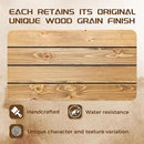 72x7x3 Fireplace Mantel - Solid Rustic Wood - Wall Mounted Floating Shelf with Invisible Heavy Duty Steel Bracket (Natural Wood) by CozyNest Decor