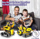 5 in 1 STEM Robot Toy Building Kit, 452 PCS Blocks App & Remote Control Engineering Toys Robotics for Kids Ages 8-12, RC Bulldozer Erector Sets for Boys Girls 6 7 9 10 11 13 14+ Birthday Gifts by TinyTreasures Baby Boutique