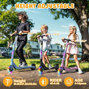 CBD Electric Scooter for Kids, 6 Mph Top Speed, Up to 5 Miles Range, 5.3" Solid Tires Wheel and Front Light, Kick Scooter Adjustable Height for Kids Age 6-12 by TinyTreasures Baby Boutique