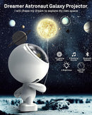 AIRIVO Dreamers Star Projector,Astronaut Galaxy Projector Bluetooth Speaker with Remote,White Noise,Interactive Posture Adjustment,Room Bedroom Decor,Birthday Christmas Gifts for Kids Adults by TinyTreasures Baby Boutique