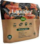 Pack of 5 SIPA Laundry Detergent Sheets Bag - 30 Sheets, Up to 60 Loads, Lily of the Valley Scent, Phosphorus-Free, High Efficiency, (30 Count (Pack of 5)) by TinyTreasures Baby Boutique