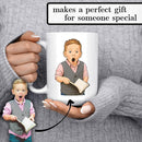 Personalized Coffee Mug, Custom Drawing Portrait Gift, Funny Customized Coffee Gift for Men & Women, Custom Mugs with Pictures, White 15oz Father's Day Mug by TinyTreasures Baby Boutique