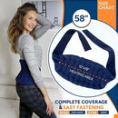 SunnyBay Microwave Heating Pad, Microwavable Moist Hot or Cool Bean Bag Wrap for Neck, Shoulder, Knee, or Back Pain with Fastening Straps, 10x18 Inch Heating Area, 2.8 Lbs, 58 Inches by CozyNest Decor