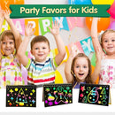 ZMLM Rainbow Scratch Party Favors Kids: Birthday Gifts Toy Bulk Scratch Art Notebook 24 Pack Birthday Goodie Bags Stuffers Girls Boys Art Craft Kit Pads Classroom Prizes School Supplies Teacher Return by TinyTreasures Baby Boutique