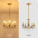 French K9 Crystal Maria Theresa Chandeliers, Luxury Vintage Pendant Light Fixture for Dining Room, Living Room, D18.3*H21~68 inch (Adjustable), Clear Crystal & Antique Bronze Finish Frame by CozyNest Decor