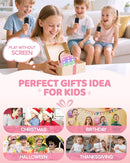 YLL Mini Karaoke Machine for Kids Adults: Portable Loud Speaker with 3 Wireless Microphones -Most Popular Birthday Party Gifts for Girls Boys 3, 4, 5, 6, 7, 8, 9, 10+ Year Old Toys Party (Pink-3 Mics) by TinyTreasures Baby Boutique