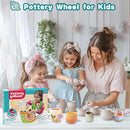 Pottery Wheel for Kids-Complete Pottery Painting Kit Arts and Crafts for Kids Ages 8-12, Clay Sculpting Tools with 1.7lb Air Dry Clay, Birthday Christmas Gifts Toys for Boy Girls Age 6 7 8 9 10 11 12 by TinyTreasures Baby Boutique