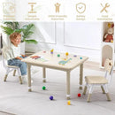 Kids Table and 2 Chairs Set, Height Adjustable (17.7"-26.1") Toddler Table and Chair Set, Multi-Activity Table with Graffiti Desktop, Children’s Table and Chairs for Classroom, Home & Daycare by CozyNest Decor