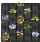 25 Pockets Hanging Planter Bags, Hanging Vertical Wall Mounted Plant Planting Grow Bags, Herb Garden Planter Outdoor Indoor Growing Bag, Gardening Vertical Greening Flower Container(1m×1m, Black) by CozyNest Decor