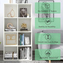 8-Cube Storage Shelf Bookcase - Wooden 4-Tier Floor Standing Open Bookshelf, Modern TV Stand up to 55 Inchs for Home and Office, Warm White by CozyNest Decor