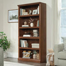 Sauder Miscellaneous Storage 5 Split Bookcase/Book Shelf, L: 35.28" x W: 13.23" x H: 69.76", Oiled Oak finish by CozyNest Decor